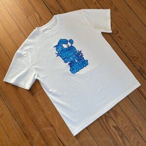 Urban Graffiti Character Graphic Tee WHite Streetwear